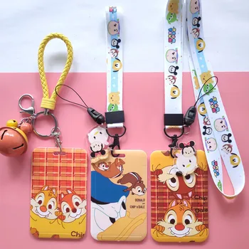 Disney Anime Drăguț Veveriță Chip&Dale Desene Animate Cu Autobuzul Set Carte De Student Masă, Acces Cu Card Card Card Sac De Depozitare Student Prieten Jucarie Cadou