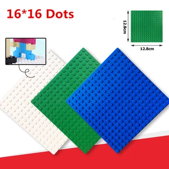 1buc Blocuri Mici de Placă de Bază 16x16 Puncte de constructii blocuri de Plastic DIY placă de bază Pentru Cărămizi de jucărie pentru copii
