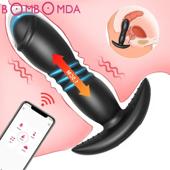 Anal Vibrator pentru Bărbați Masturbator Telescopic Vibratoare APP Control de la Distanță Dildo Butt Plug Anal de Prostata pentru Masaj Jucarii pentru Bărbați