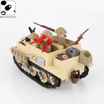 Blocuri de construcție de Tanc WW2 Mașină Militară Britanică Bren Cifre Soldat Armata Piese Accesorii Arme Cărămizi Jucarii pentru Copii