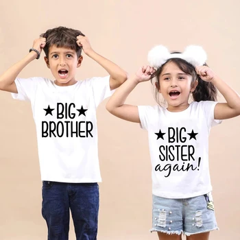 Sora mai mare, Iar Fratele mai Mare Tipărite de Vară pentru Copii Baieti Tricou Maneca Scurta Fete pentru Copii T-shirt Copii T-shirt, O-neck Tee Topuri