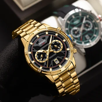 NIBOSI Ceas de Lux Pentru Barbati Cuarț Cronograf Sport Impermeabil Ceasuri Militare de Moda din Oțel Inoxidabil Ceas de mână Ceas
