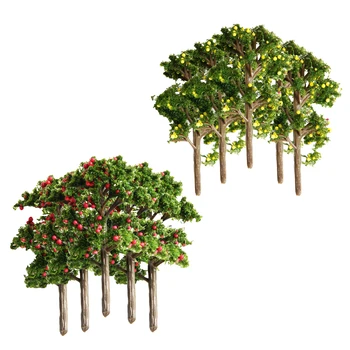 MagiDeal Model de pomi Fructiferi Layout DIY peisaj Peisaj de Nisip de Masă Diorame