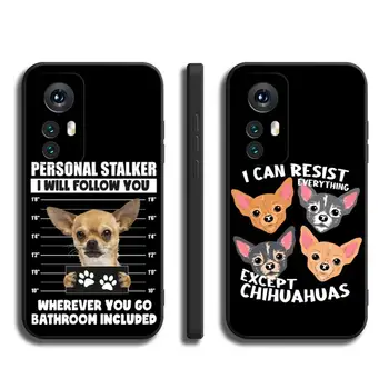 Vintage Dificultate Câine Chihuahua Telefon Caz pentru Xiaomi Redmi Nota 11 10 9C pro 10X K20 Spate Capac Moale Notă 9A 8T K40 K30S Acoperi