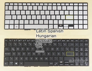 Marea BRITANIE rusă LA limba spaniolă, maghiară Tastatura Pentru Asus Vivobook X513 x513ea x513eq x513ep x513ia NSK-W45BU 0KN1-BB4LA12 Argintiu Negru