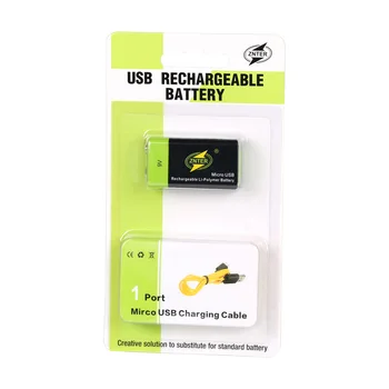 USB Reîncărcabilă 9V Acumulator Lipo ZNTER S19 9V 600mAh RC Baterie Pentru microfon și RC Drone Camera cu Accesorii cablu usb