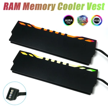 RGB Memorie RAM de Răcire Vesta 5V 3Pin Desktop PC RAM Cooler radiator Radiator pentru Calculator Placa de baza Memorie