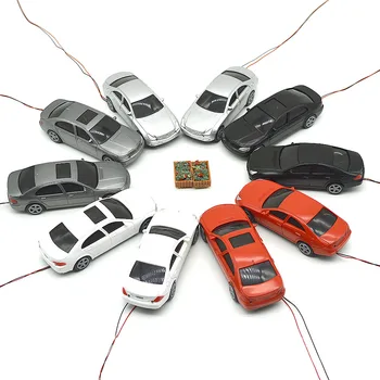 20buc 1/50 model la scară de iluminat cu LED auto jucării miniaturale de culoare transporturi pentru diorama arhitectural drum scena de pe strada face