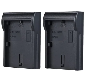 2 Pack LP-E6 LP-E6N Încărcător de Baterie Placă Adaptor pentru BATMAX incarcator etc si LP-E6N DSLR Canon EOS 60D,7D,5D Mark II, Mark III