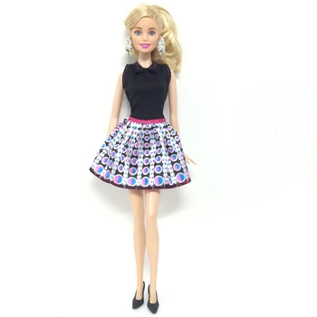 NK cele mai Noi Rochie de Păpușă Frumoasă Manual de Partid ClothesTop Rochie de Moda Pentru Barbie Nobil Papusa cel Mai bun Copil Fete ' Gift 027G