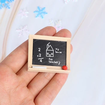 1:12 din Lemn Mini Tabla Model de casă de Păpuși, Miniaturi Accesorii DIY Cameră pentru Copii Accesorii Tablă Mici