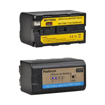 Batmax NP-F750 NP-F770 Baterie cu LED-uri pentru Video cu LED-uri de Lumină Yongnuo Godox YN300Air II YN300 III YN600 Aer L132T L116T