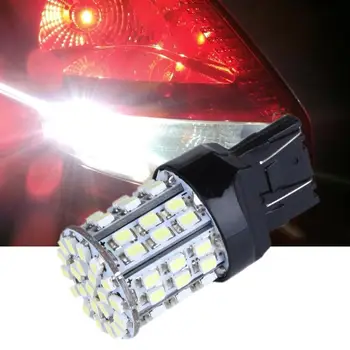 2 buc T20 W21W 7443 7440 LED 64-SMD 1206 Coada Frână de Oprire Bec Lampa Semnal de Iluminat Accesorii pentru Masina Auto