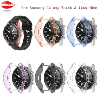 TPU moale Protector Pentru Samsung Galaxy Watch 3 45mm 41mm Silicon Ecran Protector Capacul Ceas 3 SM-R850 R840 Cazuri ceas de acces