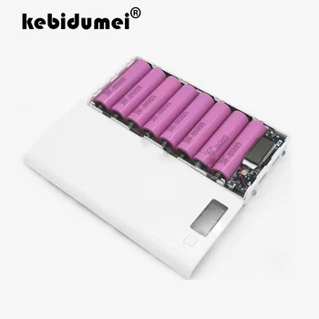 kebidumei 5V Dual USB 18650 Power Bank Baterie Cutie Display LCD Încărcător de Telefon Mobil DIY Shell Caz Pentru iphone6 Plus S6 xiaomi