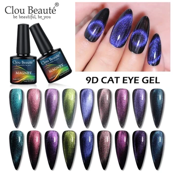 Clou Beaute 10ml 9D Magnetic Ochi de Pisica Gel Polish 61 Culori Gel Lac UV Gel lac de Unghii Lac Gel Lak Lungă Durată poloneză