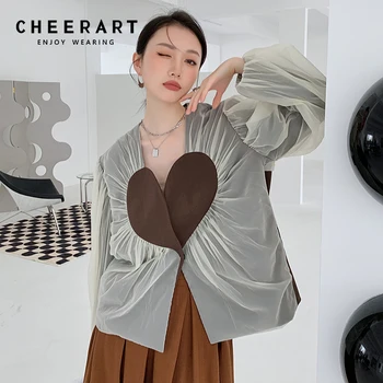 CHEERART Inima Maro Mozaic ochiurilor de Plasă Jachete de Moda de Lux, Haine de Designer pentru Femei Haina de Iarna Jacheta de Toamna 2021 Îmbrăcăminte exterioară