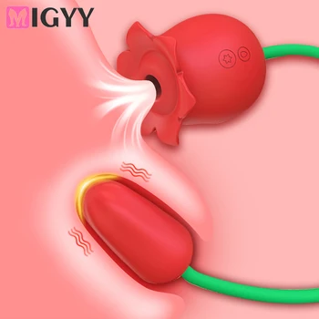 Noi Modernizate Floare Trandafir Vibrator Toy Silicon Supt Sex Erotic Produse Femeie Biberon Stimulator Clitoris Fraier Vibrații Ou