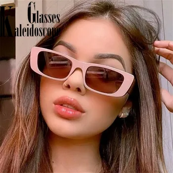 Vintage Dreptunghi ochelari de Soare Femei Barbati Brand Deisgner Cadru Mic Pătrat Ochelari de Soare Ladeis Retro Personalitate 90 UV400 Ochelari