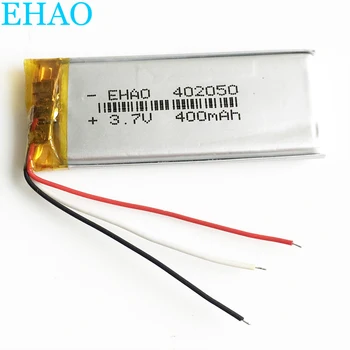 EHAO 402050 3 Fire 3.7 V 400mAh Baterie Litiu-Polimer LiPo baterie Reîncărcabilă Li celule Pentru Mp3 GPS Bluetooth DVD-Foto