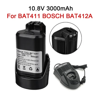 10.8 V 12V Li-ion Baterie Reîncărcabilă Și Încărcător de schimb pentru acumulator BOSCH burghiu Electric șurubelniță BAT411 BAT412 BAT413