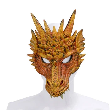 Elemente De Recuzită De Halloween Accesorii De Halloween Dragon Cosplay Masca De Carnaval Party Animal Costum Dragon Cosplay Mascaradă Masca De Fata