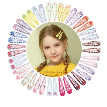 6pcs/lot Desene animate pline de culoare Model pentru Sugari BB Clip Drăguț Print Printesa Breton Ac de păr Dulci Copii Accesorii de Par Recuzită Fotografie