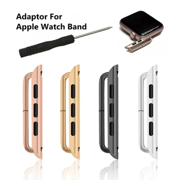 Adaptor conector Pentru Apple Watch band serie SE 6 5 4 3 2 1 pentru iwatch curea 42mm 38mm 44mm 40mm din Oțel Inoxidabil incuietoare adaptor