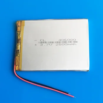 3.7 V 2500mAh litiu polimer Lipo baterie reîncărcabilă 406080 pentru GPS DVD PDA PAD power bank e-book camera tablet PC 4*60*80mm
