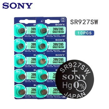 10buc Original Sony 1.55 V 395 SR927SW LR927 LR927W SP395 SR927 610 ag7 litera Baterie de Ceas Butonul de Celule Monede