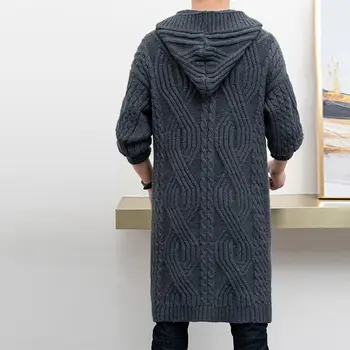 2022 Nou Toamna și Iarna Nou Liber Stil coreean de Mari Dimensiuni de Moda Sacou Cald Bărbați Pulover Tricotate Cardigan Jacheta H42