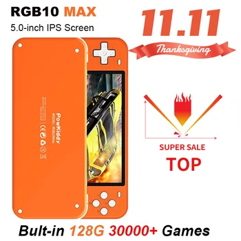 RGB10 PRO MAX Retro Sistem Open Source Handheld Consola de jocuri RK3326 RGB10MAX Ecran IPS 3D Rocker pentru Copii Cadouri