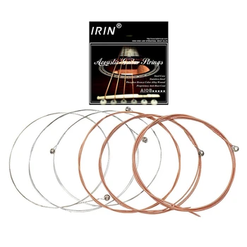 IRIN a108 suport 6Pcs/Set Acustic Flok coardă de Chitară 009-045 Inch 6 Siruri de caractere Chitara Piese Accesorii