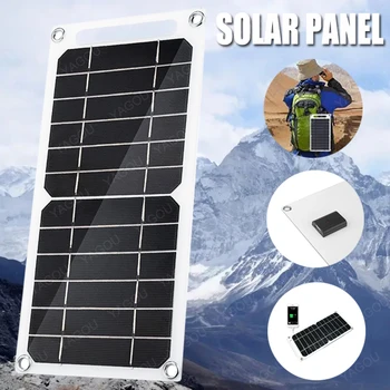 5V Panou Solar cu USB rezistent la apă în aer liber Camping Portabil Celule Baterie Încărcător Solar Placa pentru Telefonul Mobil Banca de Putere 40W 15W 20W
