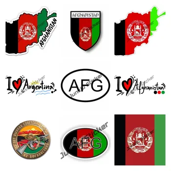 Afganistan Harta cu Steagul Veteran al Războiului din Afganistan din PVC Decalcomanii Capacul Rezervorului de Combustibil Portbagaj 4X4 Fereastra rezistentă la Zgârieturi Fine Autocolant