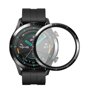 3D Curbat Marginea Moale Clar de Film Protector Complet Cover Pentru Huawei Watch GT 2 46mm GT2 Smartwatch Ecran LCD de Protector (Nu de Sticla)