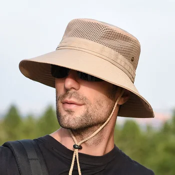 K31 Bărbați Pălărie Panama Pălărie Găleată în aer liber Protecție solară, Pălării pentru Bărbați Moda Pălărie de Vară Parasolar Pescar Pălărie Anti-UV Palarie de Soare
