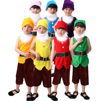Sapte Pitici Costume Pentru Copii Costume De Crăciun Pentru Copii De Halloween, Carnaval, Cosplay Haine De Crăciun De Performanță