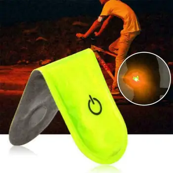 În Aer Liber Noaptea De Funcționare De Siguranță Cu Bicicleta Lampa Multifunctionala Luminos Guler Clip De Lumină Led-Uri Luminoase Magnet Clip Lumina