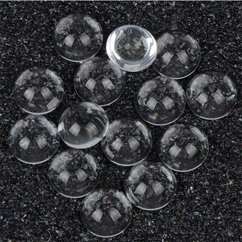 30pcs/lot 14mm Rotunde de Înaltă Calitate, Spate Plat Semisferică Transparent Clar Cupolă de Sticlă Cabochons Accesorii Pentru Bijuterii DIY