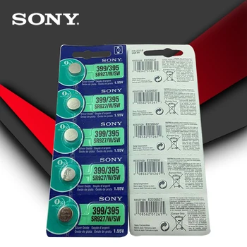 10pc Sony 100% Original 395 SR927SW 399 SR927W LR927 ag7 litera 1.55 V Baterie de Ceas SR927SW 395 Butonul de Celule Monede FĂCUTE ÎN JAPONIA