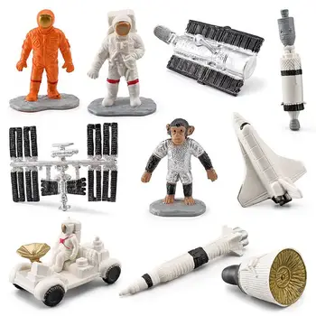 Spațiu, Astronaut Jucării Nava Spatiala De Jucarie Astronaut Figura Aerospațială Model Astronaut Jucării Spațiu, Astronaut Statuie Ornament Acasă