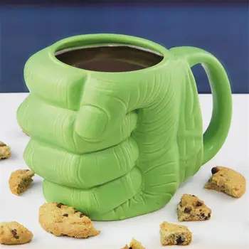 Creative Verde Hulk Pumn Cana Ceramica Pentru Cafea Ceai Lapte Cupe Anime Portelan Băut Cana acasă necesitatile de zi cu zi Cadouri pentru copii