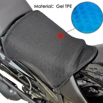 Motocicleta Gel Perna Scaunului Respirabil Izolație Termică Aer Pad Acoperire Anti-Alunecare de protecție Solară Capac Scaun Absorbție de Șoc Termic I6U2