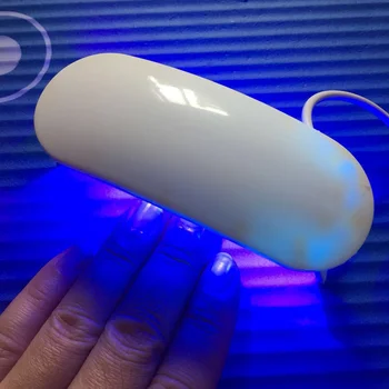 Mini Portabil de 6W LED Unghii Uscător de Leac Lampă Mașină Pentru UV Gel lac de Unghii Lampa unghii Cablu USB Acasă Utilizați lampa de Unghii pentru uscare unghii