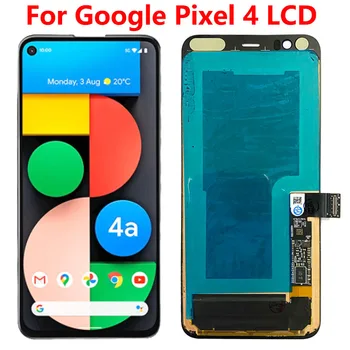 Original AMOLED Pixel4 LCD Pentru Google Pixel 4 Display LCD Touch Ecran Digitizor de Asamblare Pentru Google Pixel 4 G020M panel Reparatie