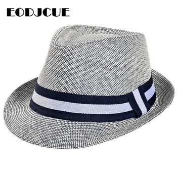 2019 Anglia Retro Pălării De Top De Jazz Pălărie Bărbați Femei Primavara-Vara Casual Pălării Capac Clasic Palarie De Soare Pe Plaja Panama Pălărie