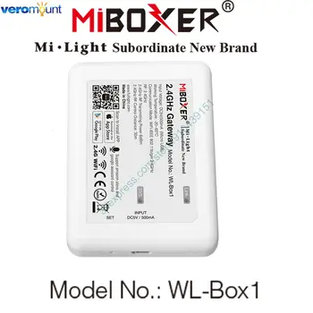 MiBoxer WL-Revizuit1 WiFi Controler cu LED-uri Smart Wireless 2.4 G Gateway APP / Alexa Control Vocal pentru MiLight Bec LED Strip Lumina Lămpii
