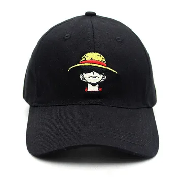 Una bucată tată pălărie anime șapcă de baseball de înaltă calitate, brodate cap pirat Unisex desene animate casual pentru bărbați și femei parasolar capac