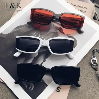 LongKeeper Moda Dreptunghi ochelari de Soare Femei Barbati Designer de Brand Mic Pătrat Ochelari de Soare Doamnelor Retro 90 Eyeware Nuante UV400